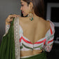 Trendy Saree Georgette Green Embroidered Saree