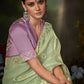 Contemporary Fancy Fabric Green Fancy Work Saree