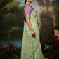 Contemporary Fancy Fabric Green Fancy Work Saree