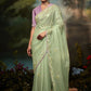 Contemporary Fancy Fabric Green Fancy Work Saree