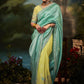 Classic Fancy Fabric Green Fancy Work Saree