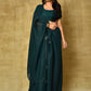 Trendy Saree Fancy Fabric Green Digital Print Saree
