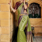 Contemporary Silk Green Fancy Work Saree