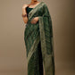 Trendy Saree Art Banarasi Silk Green Woven Saree