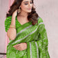 Classic Art Silk Green Block Print Saree