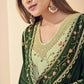 Salwar Suit Georgette Green Embroidered Salwar Kameez