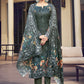 Pant Style Suit Muslin Green Digital Print Salwar Kameez