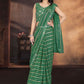 Classic Georgette Green Jacquard Work Saree