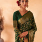 Contemporary Georgette Green Weaving Saree
