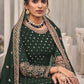 Salwar Suit Georgette Green Embroidered Salwar Kameez