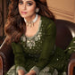 Salwar Suit Georgette Green Embroidered Salwar Kameez