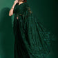 Classic Georgette Green Diamond Saree