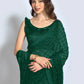 Designer Georgette Green Sequins Saree