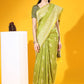 Contemporary Handloom Silk Green Woven Saree