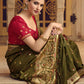 Classic Art Silk Green Embroidered Saree