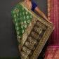 Contemporary Kanjivaram Silk Green Hand Work Saree