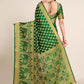 Traditional Saree Kanjivaram Silk Green Zari Saree