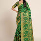 Traditional Saree Kanjivaram Silk Green Zari Saree