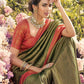 Classic Kanjivaram Silk Green Jacquard Work Saree