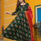 Pant Style Suit Rayon Green Lace Salwar Kameez