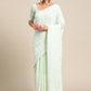 Classic Georgette Green Embroidered Saree