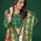 Classic Cotton Green Patola Print Saree