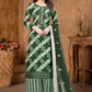 Straight Salwar Suit Cotton Green Print Salwar Kameez