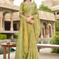 Contemporary Silk Green Embroidered Saree