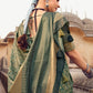 Designer Silk Green Digital Print Saree