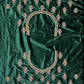 Lehenga Choli Velvet Green Diamond Lehenga Choli