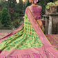 Designer Organza Green Weaving Saree