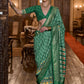 Contemporary Patola Silk Green Print Saree