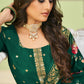 Salwar Suit Jacquard Pure Dola Viscose Green Diamond Salwar Kameez