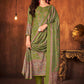 Salwar Suit Pashmina Green Diamond Salwar Kameez