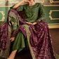 Salwar Suit Pashmina Green Digital Print Salwar Kameez