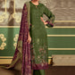 Salwar Suit Pashmina Green Digital Print Salwar Kameez