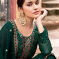 Salwar Suit Georgette Green Embroidered Salwar Kameez