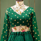 Lehenga Choli Georgette Green Plain Lehenga Choli