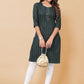 Casual Kurti Polyester Green Strips Print Kurtis