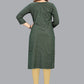 Casual Kurti Cotton Green Print Kurtis