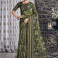 Traditional Saree Linen Green Embroidered Saree