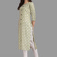 Casual Kurti Rayon Green Print Kurtis