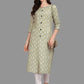 Casual Kurti Rayon Green Print Kurtis