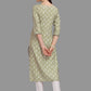 Casual Kurti Rayon Green Print Kurtis