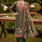 Palazzo Salwar Suit Pure Crepe Green Embroidered Salwar Kameez