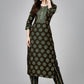 Designer Kurti Rayon Green Embroidered Kurtis