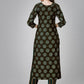 Designer Kurti Rayon Green Embroidered Kurtis