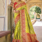 Contemporary Silk Green Embroidered Saree