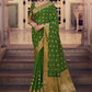 Trendy Saree Chiffon Silk Green Weaving Saree