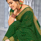 Contemporary Chiffon Viscose Green Weaving Saree